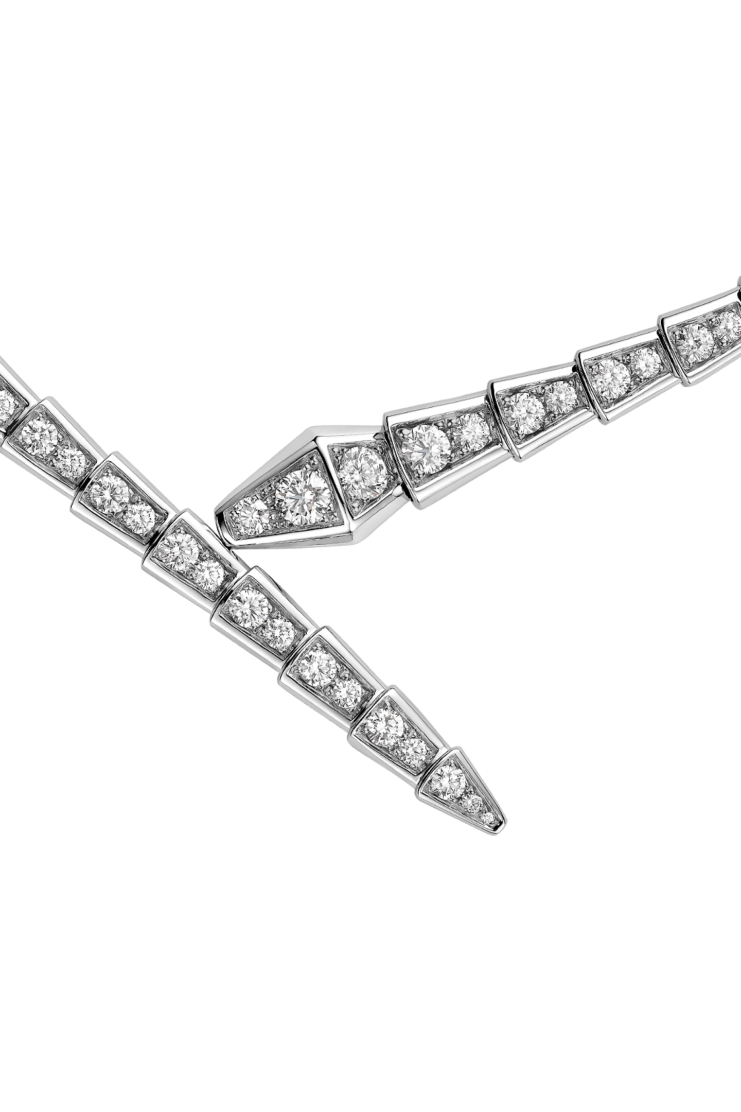 Colar BV serpente cravejado